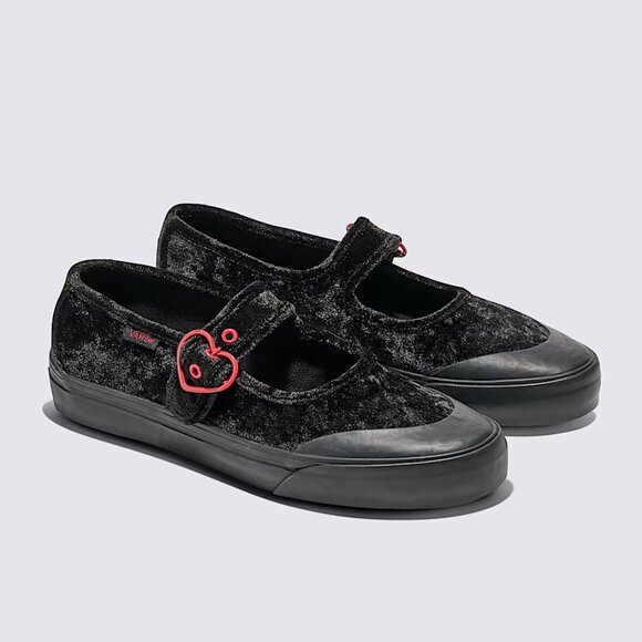 Vans MARY JANE Hearts Black VN000CRR458 Womens Sneakers Shoes size 8 BALLET NEW - Picture 9 of 12